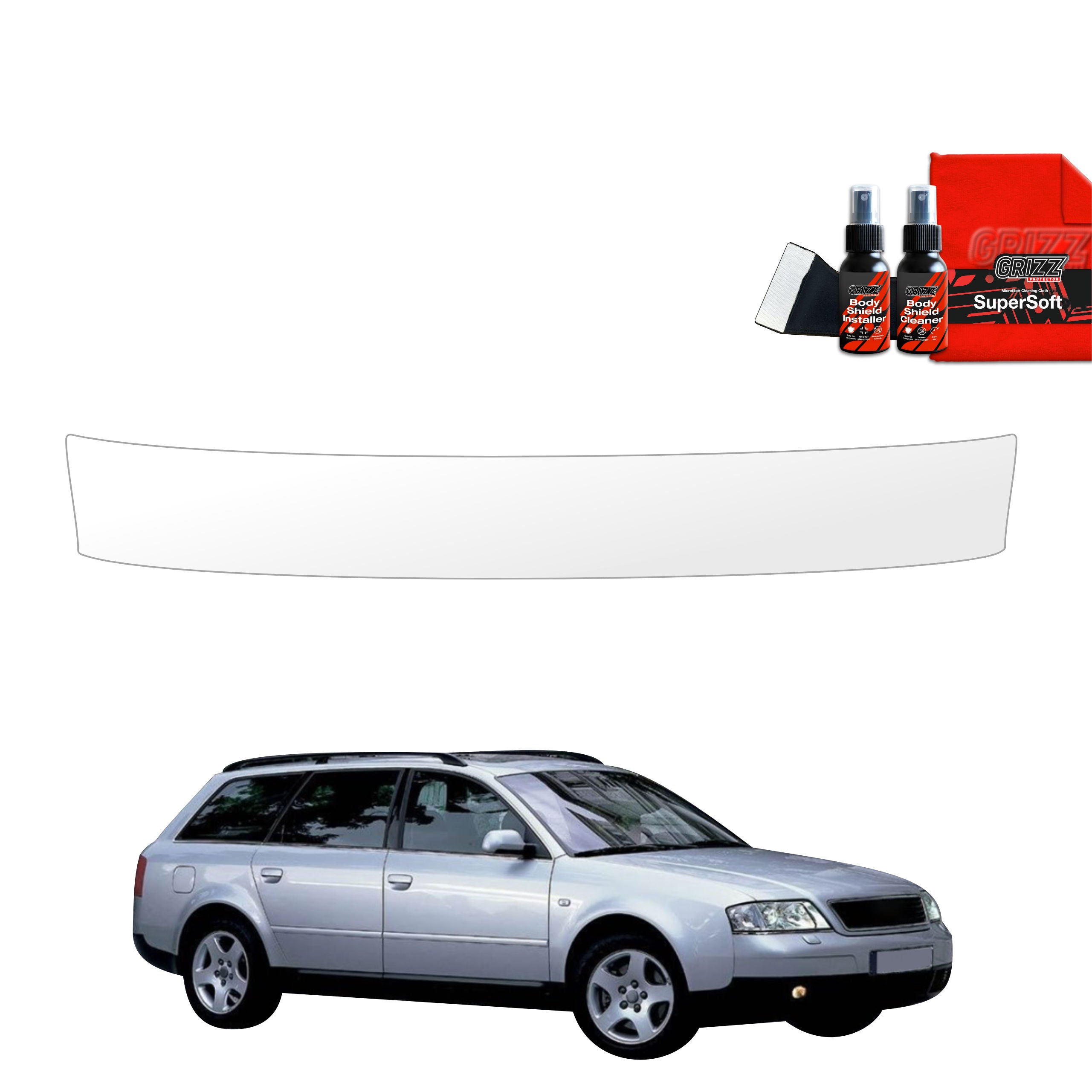 Folie de protecție pentru pragul portbagajului - Audi A6 C5 Avant (1998-2004)