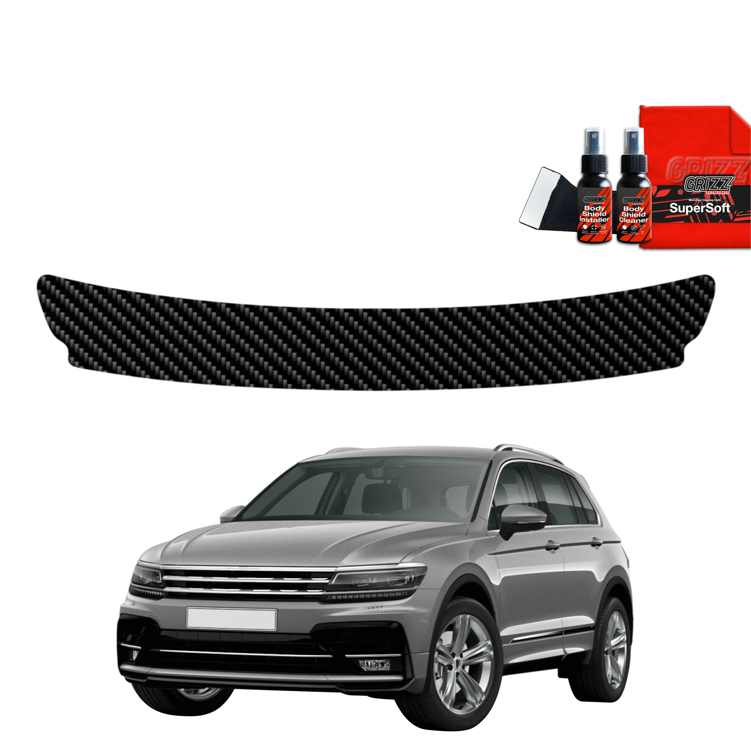 Folie de protecție din carbon pentru pragul portbagajului - Volkswagen Tiguan 2 (2016-2020)