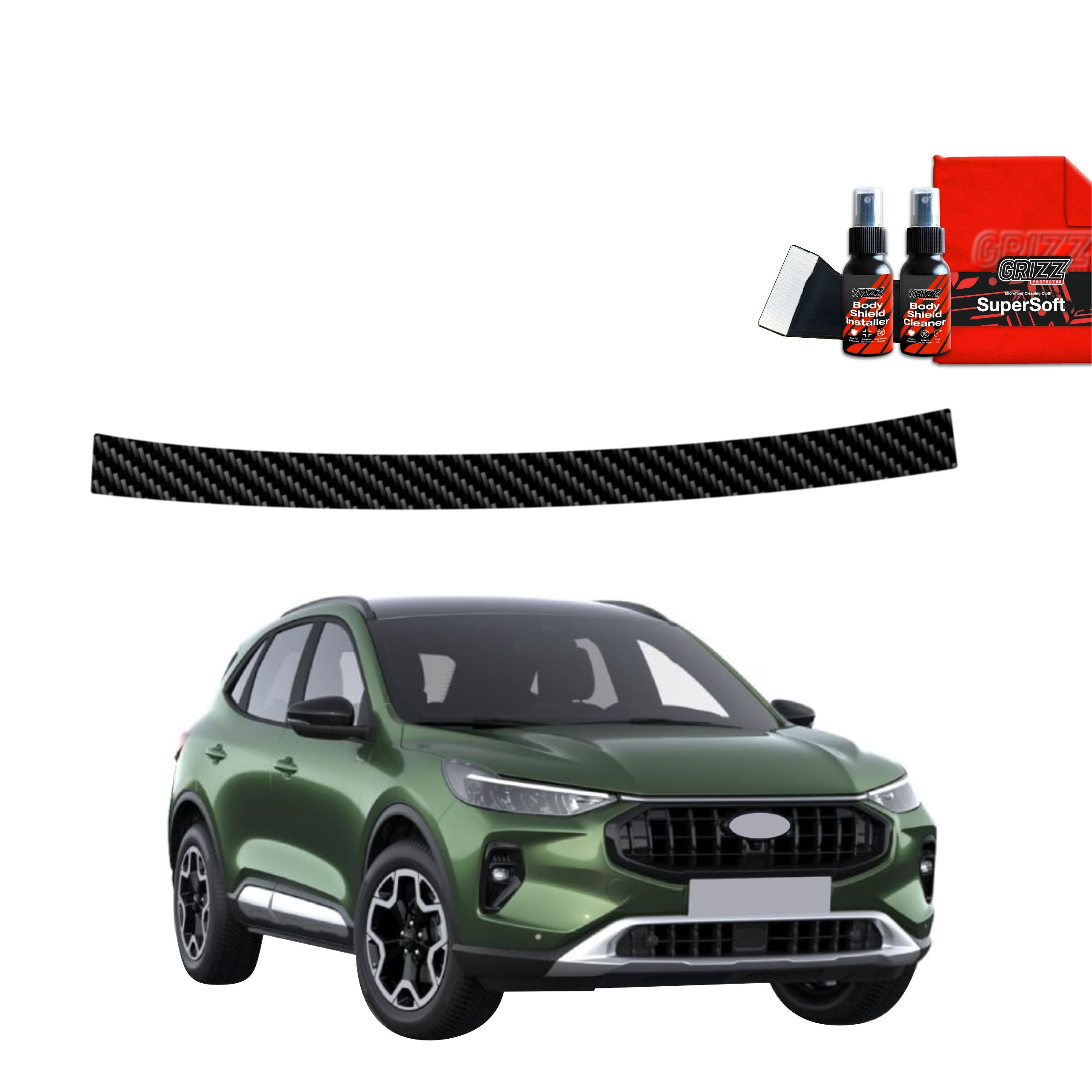 Folie de protecție din carbon pentru marginea de încărcare - Ford Kuga Active Facelift (2024-2025)
