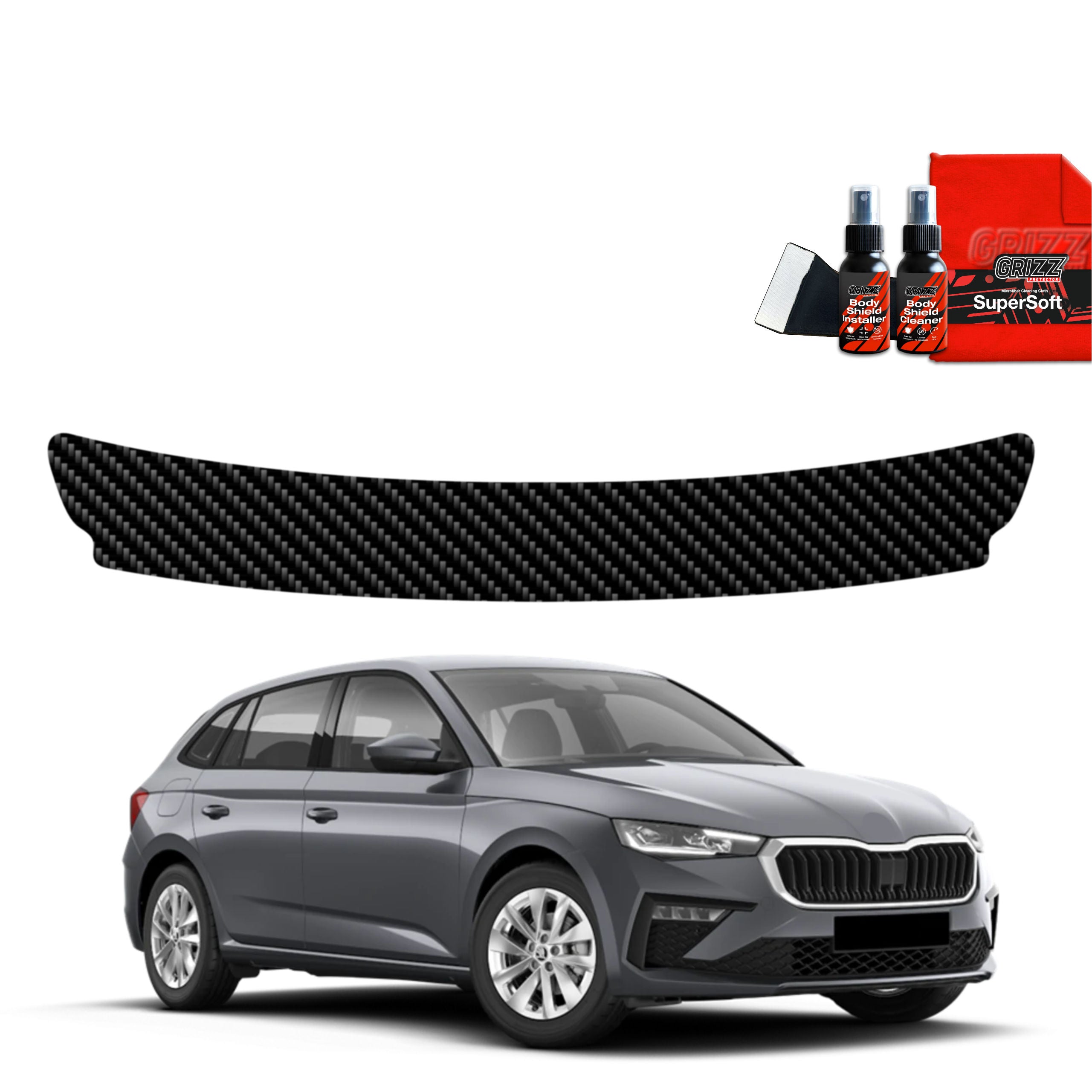 Folie de protecție din carbon pentru marginea de încărcare - Skoda Scala (2023- 2025)