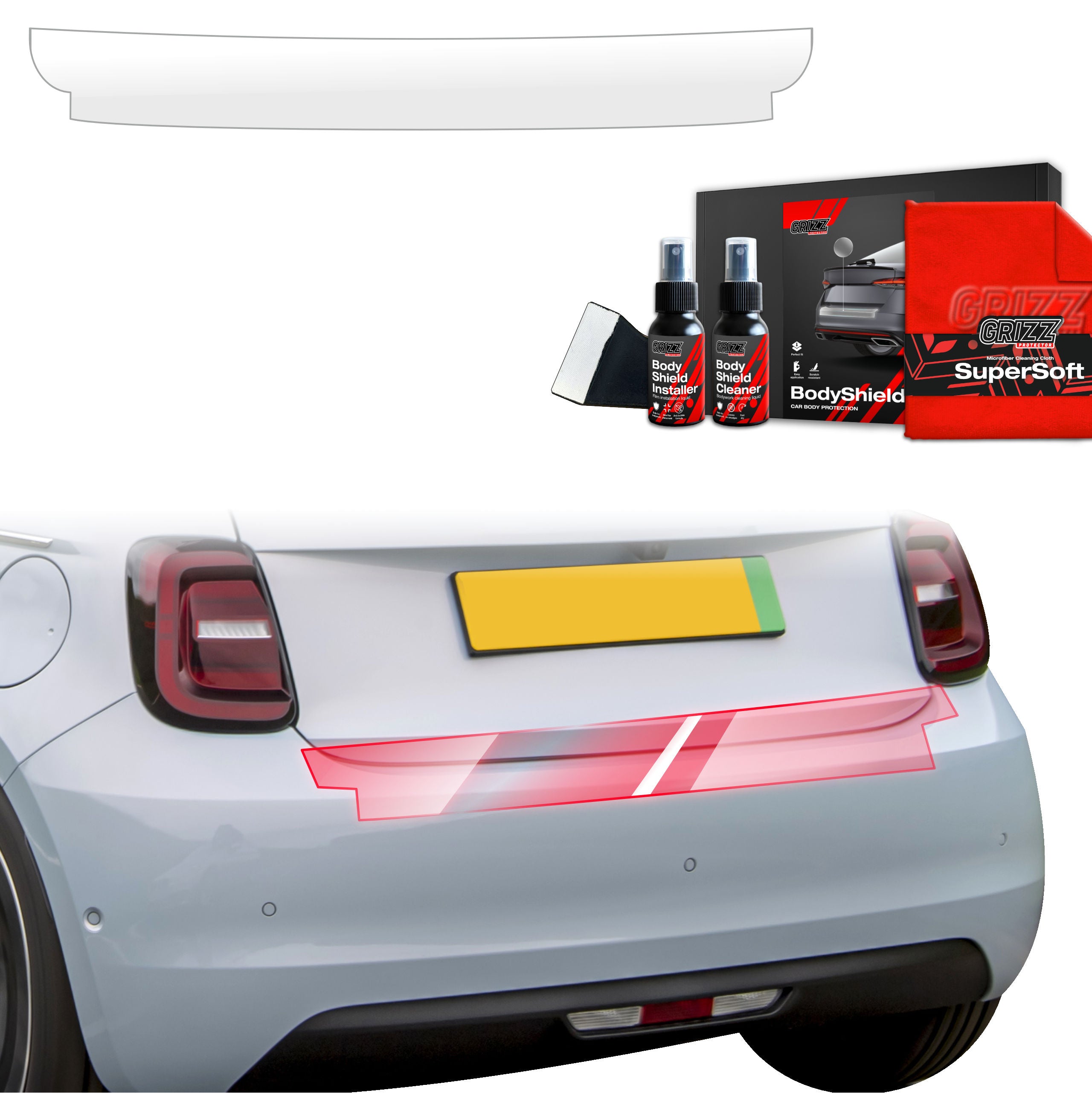 Folie de protecție pentru marginea portbagajului - Fiat 500 (2016-2025)