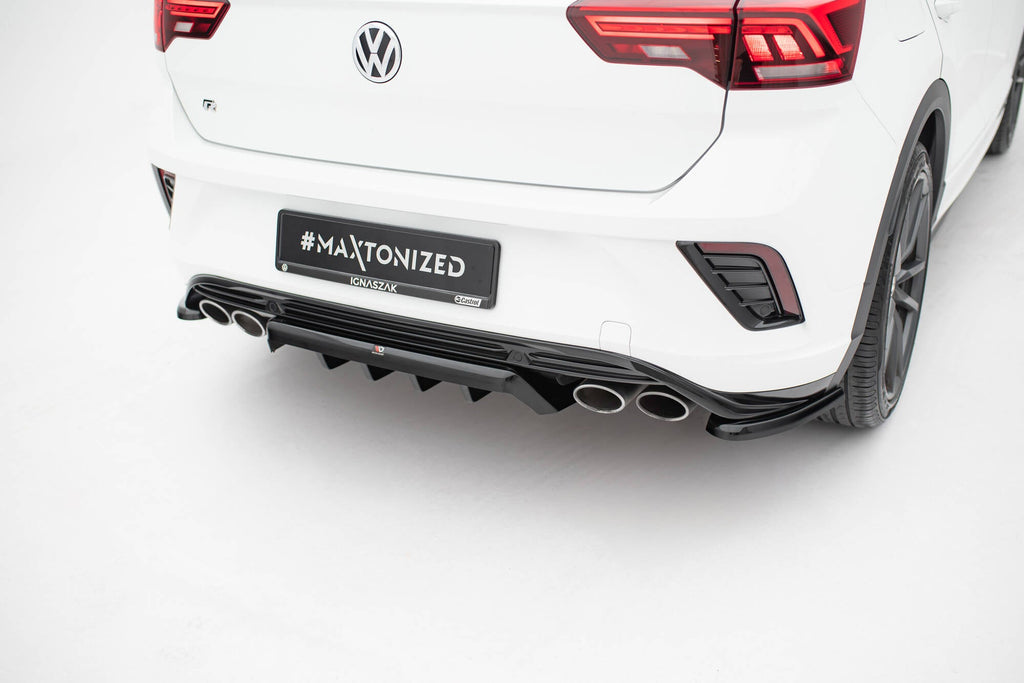 Prelungire splitter bara spate Volkswagen T-Roc R Mk1 2017-2021 v7 - Maxton Design
