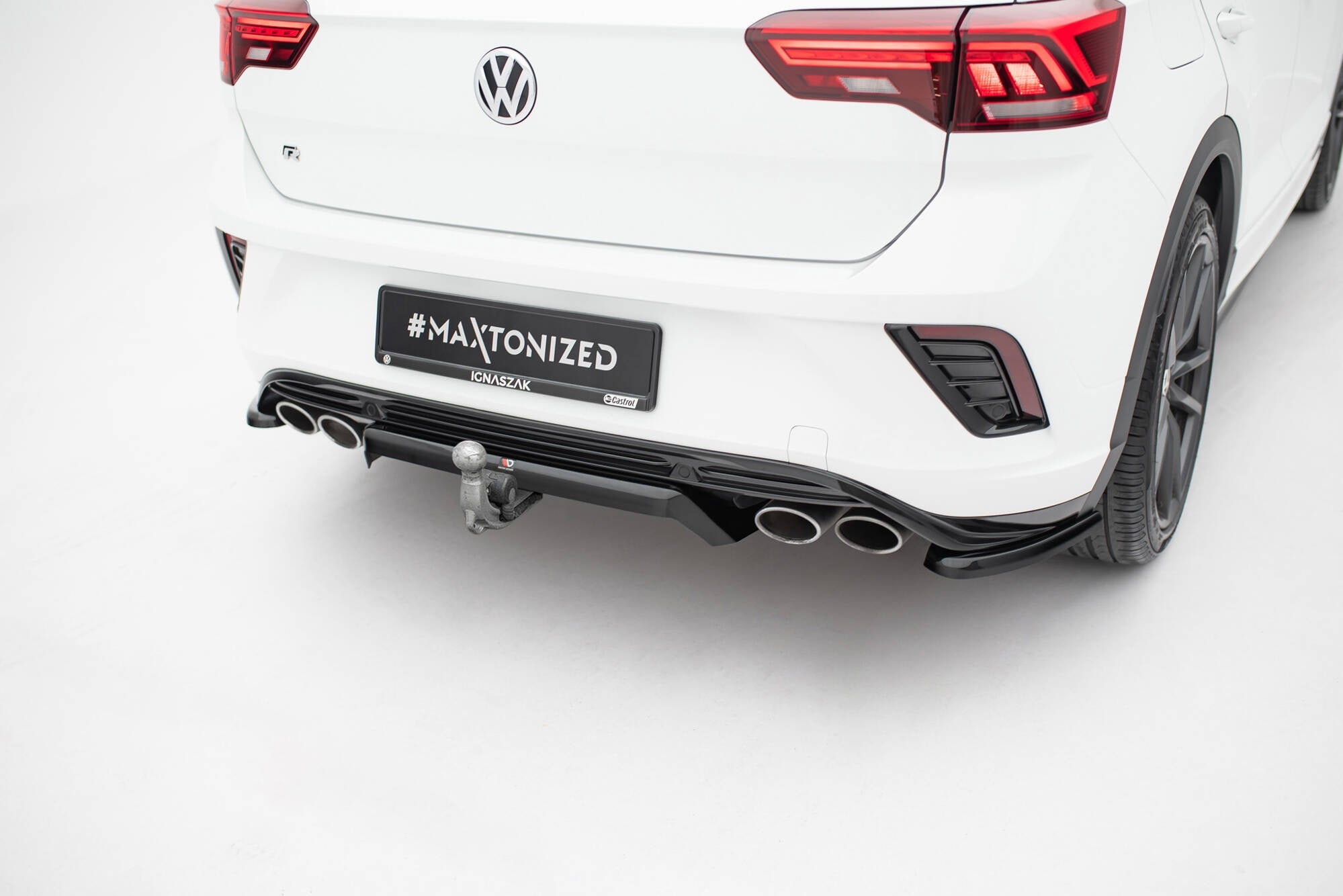 Prelungire splitter bara spate Volkswagen T-Roc R Mk1 2017-2021 v7 - Maxton Design