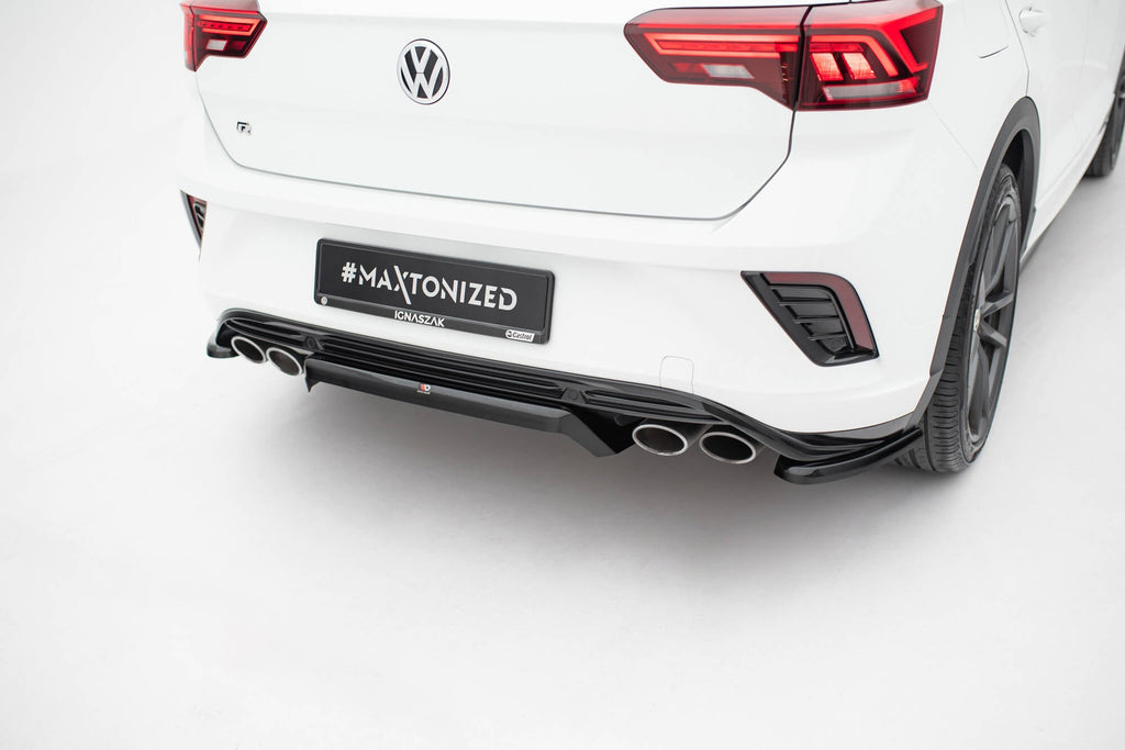 Prelungire splitter bara spate Volkswagen T-Roc R Mk1 2017-2021 v7 - Maxton Design