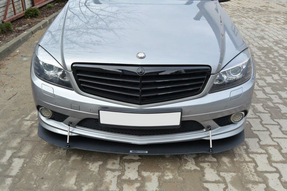 Prelungire splitter bara fata Mercedes C Class W204 AMG-Line 2007-2010 v1 - Maxton Design