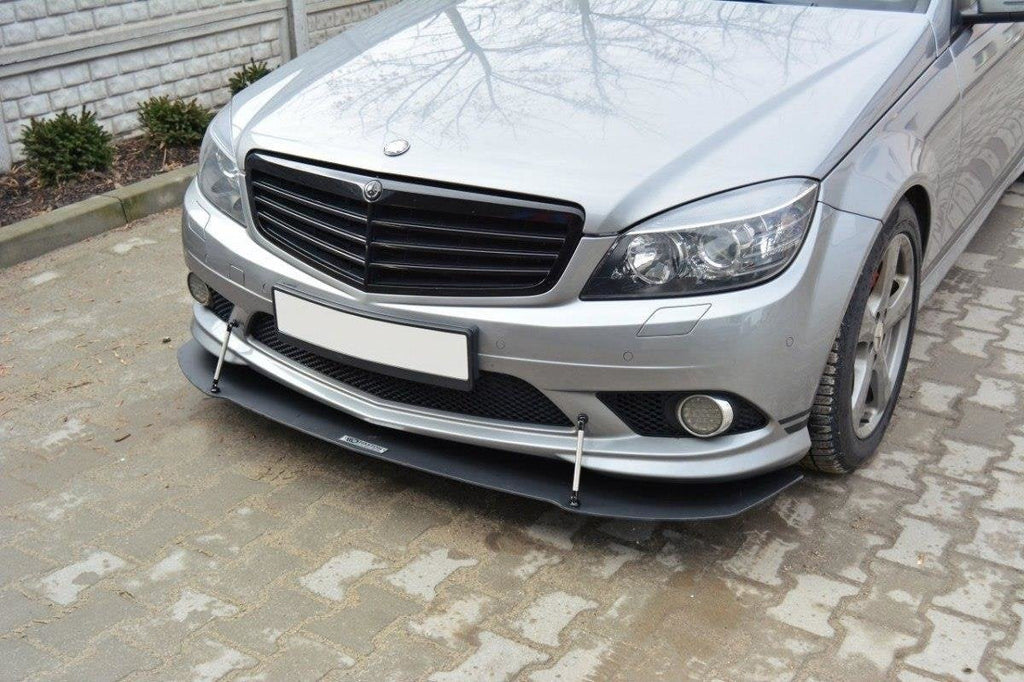 Prelungire splitter bara fata Mercedes C Class W204 AMG-Line 2007-2010 v1 - Maxton Design
