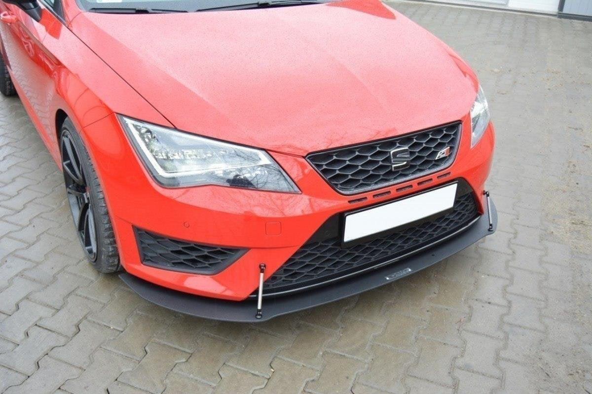 Prelungire splitter bara fata Seat Leon 5F Mk3 Cupra FR 2012-2016 v2 - Maxton Design