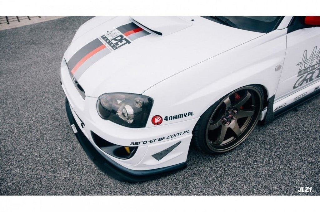 Prelungire splitter bara fata Subaru Impreza Mk2 WRX STI Blobeye 2003-2006 v2 - Maxton Design