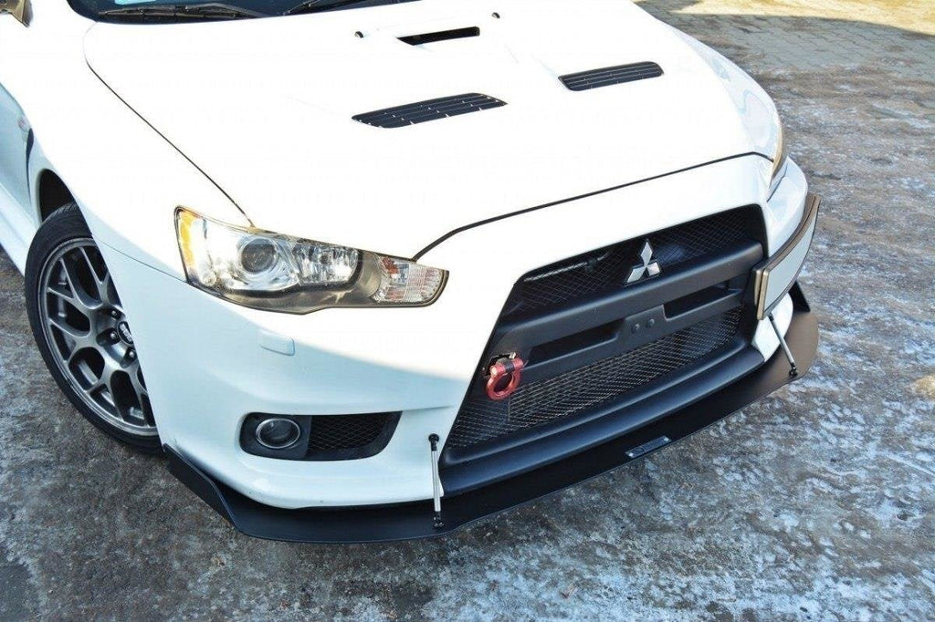 Prelungire splitter bara fata Mitsubishi Lancer EVO X 2007-2015 v1 - Maxton Design