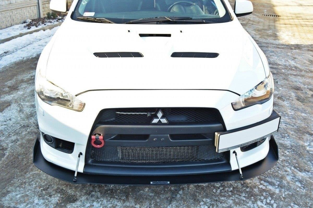 Prelungire splitter bara fata Mitsubishi Lancer EVO X 2007-2015 v1 - Maxton Design