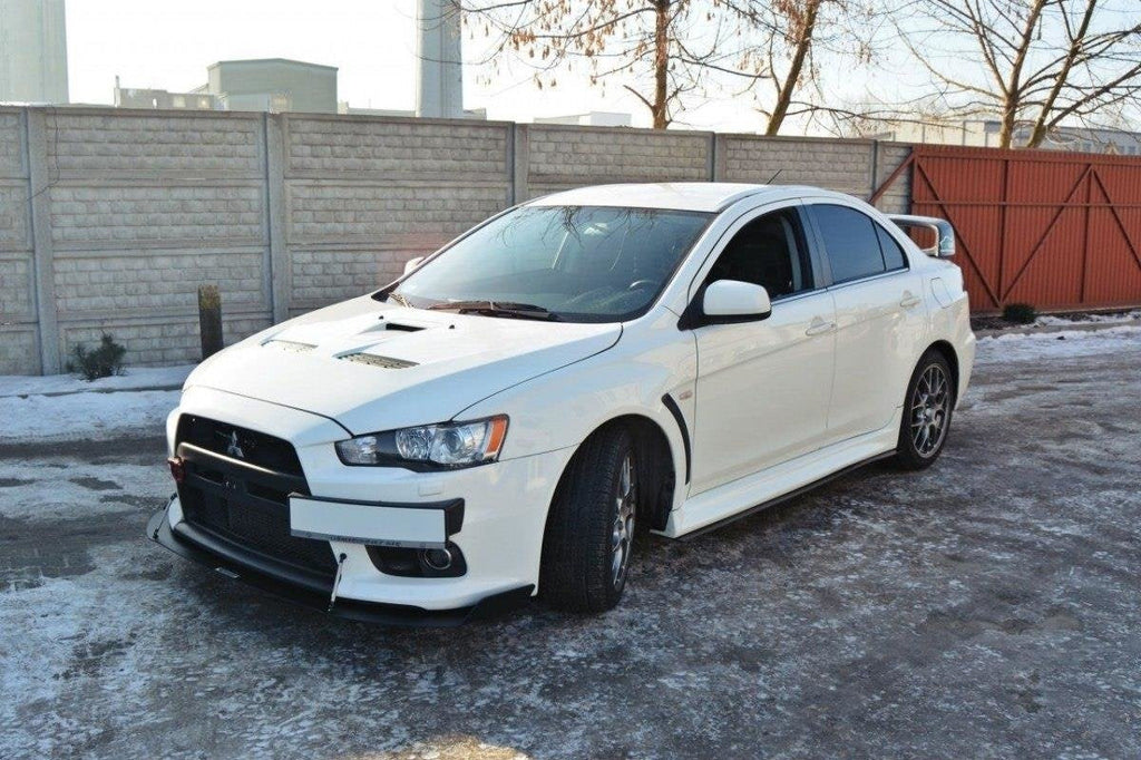 Prelungire splitter bara fata Mitsubishi Lancer EVO X 2007-2015 v1 - Maxton Design