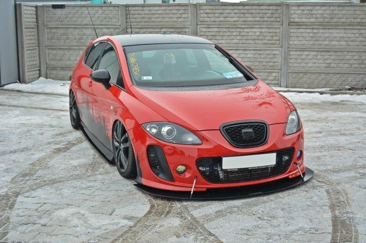 Prelungire splitter bara fata Seat Leon 1P Mk2 MS Design 2005-2009 v5 - Maxton Design