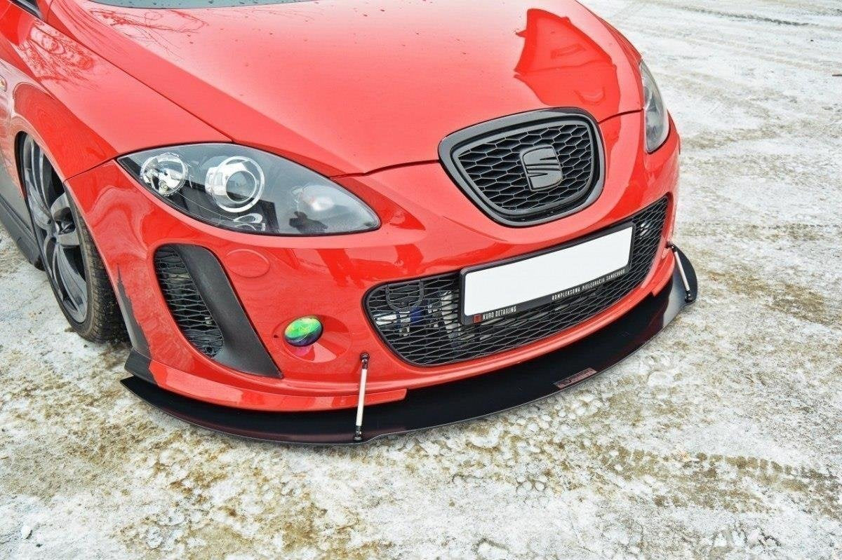 Prelungire splitter bara fata Seat Leon 1P Mk2 MS Design 2005-2009 v4 - Maxton Design