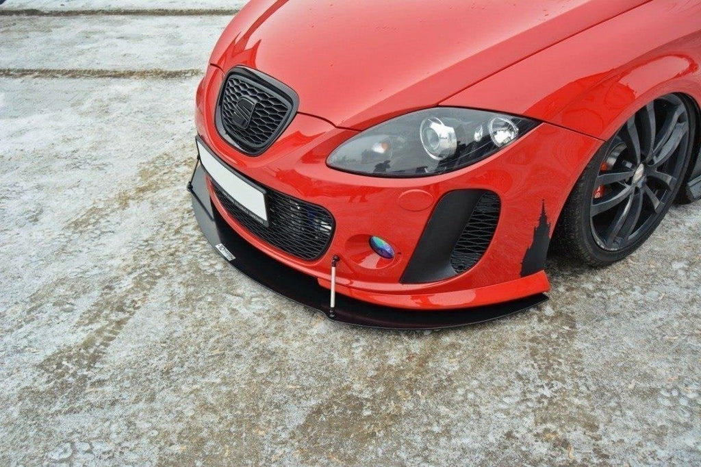 Prelungire splitter bara fata Seat Leon 1P Mk2 MS Design 2005-2009 v4 - Maxton Design