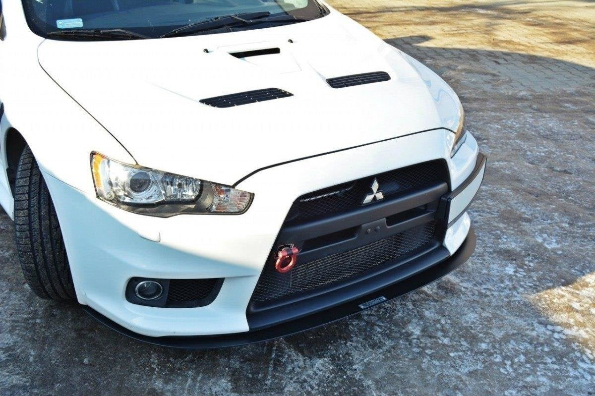 Prelungire splitter bara fata Mitsubishi Lancer EVO X 2007-2015 v3 - Maxton Design