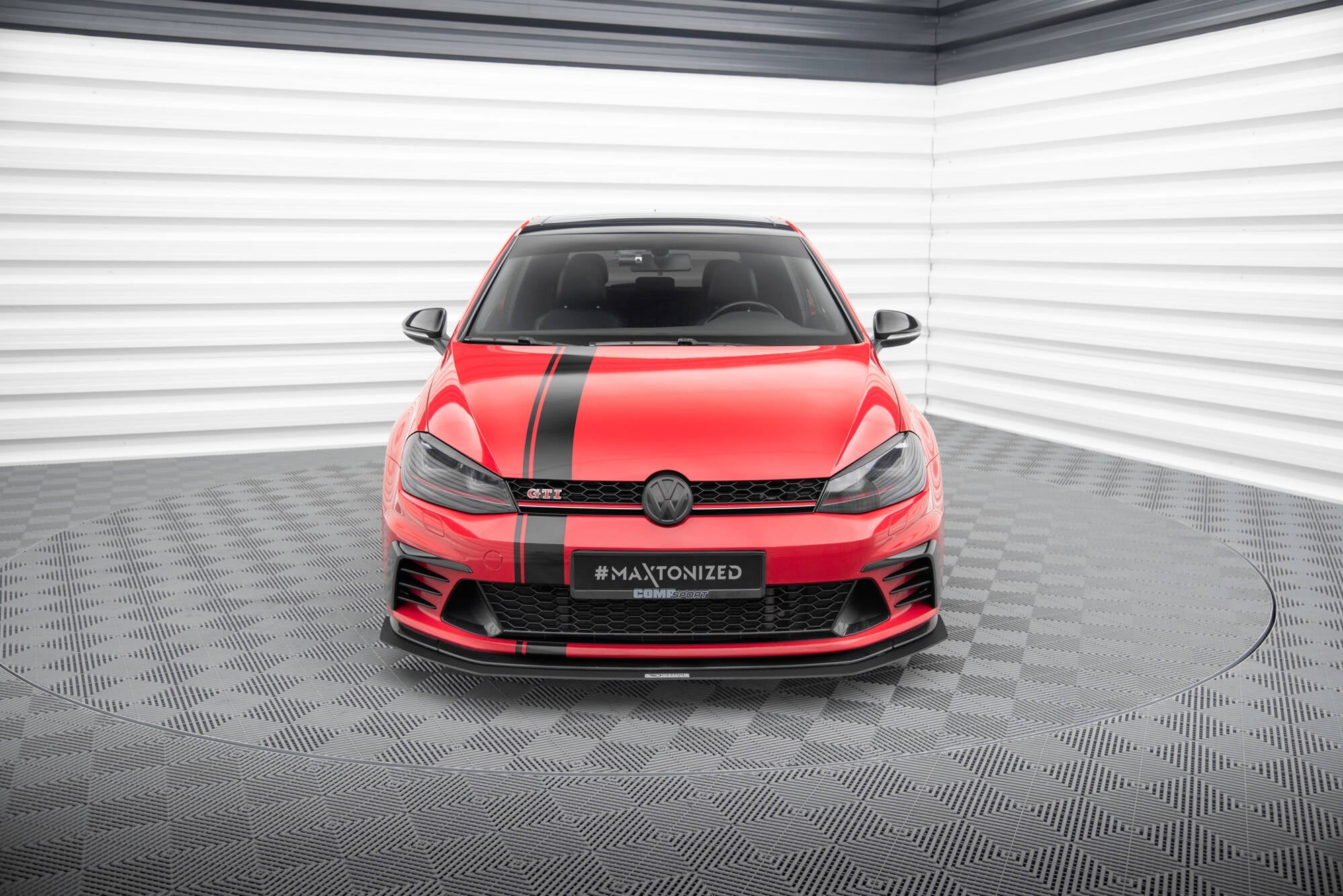 Prelungire splitter bara fata Volkswagen Golf 7 GTI Clubsport 2016-2017 v11 - Maxton Design