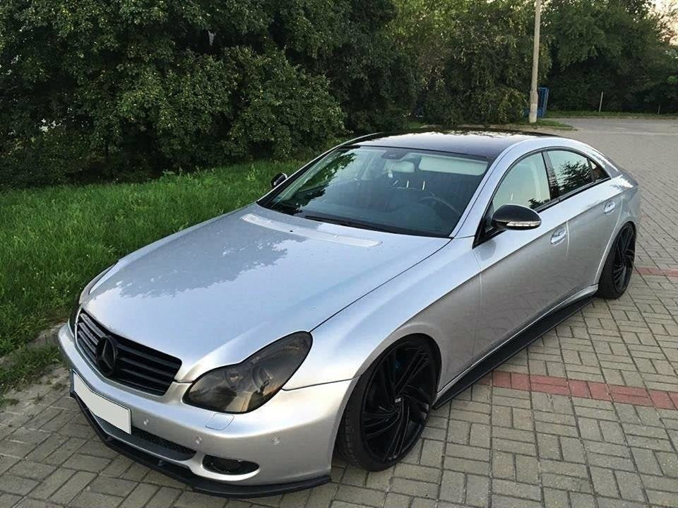 Prelungire splitter bara fata Mercedes CLS C219 2004-2008 v1 - Maxton Design