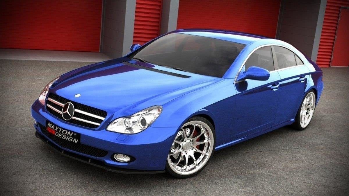 Prelungire splitter bara fata Mercedes CLS C219 2004-2008 v1 - Maxton Design