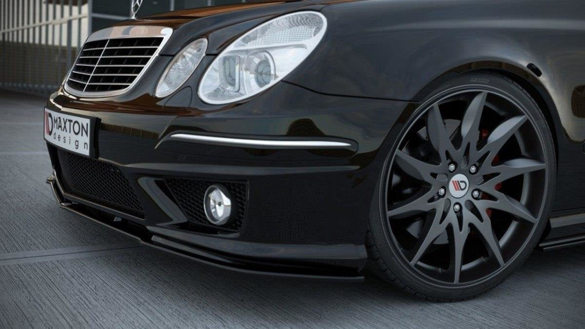 Prelungire splitter bara fata Mercedes E Class W211 Amg Facelift 2006-2009 v1 - Maxton Design