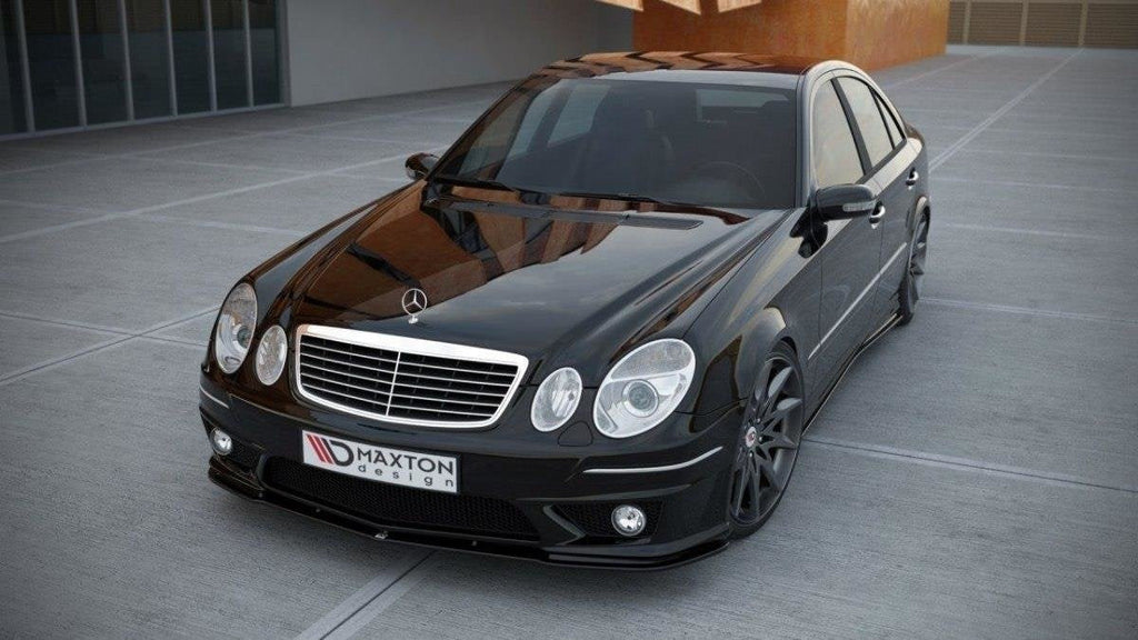 Prelungire splitter bara fata Mercedes E Class W211 Amg Facelift 2006-2009 v1 - Maxton Design