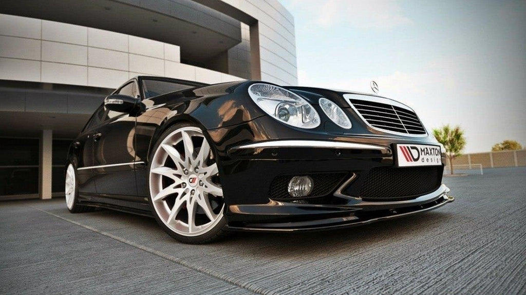Prelungire splitter bara fata Mercedes E Class W211 Amg 2002-2006 v2 - Maxton Design