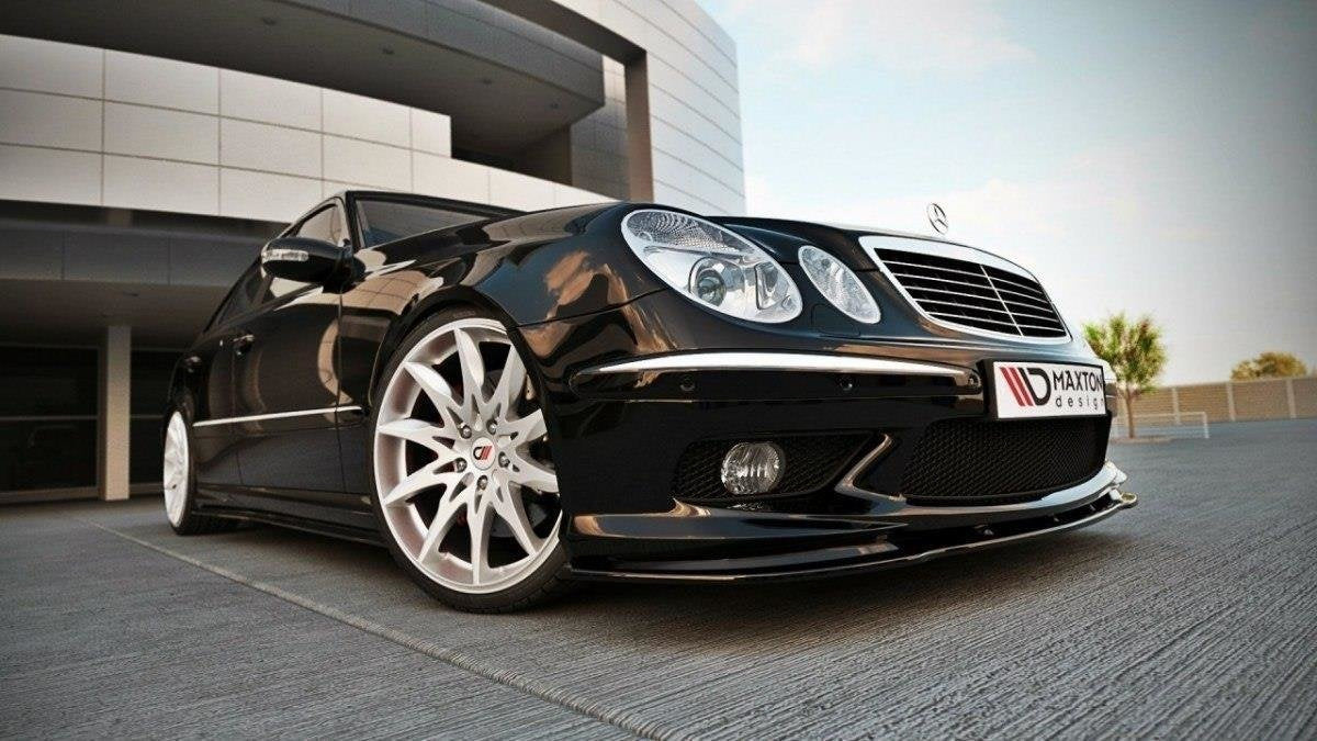 Prelungire splitter bara fata Mercedes E Class W211 Amg 2002-2006 v2 - Maxton Design