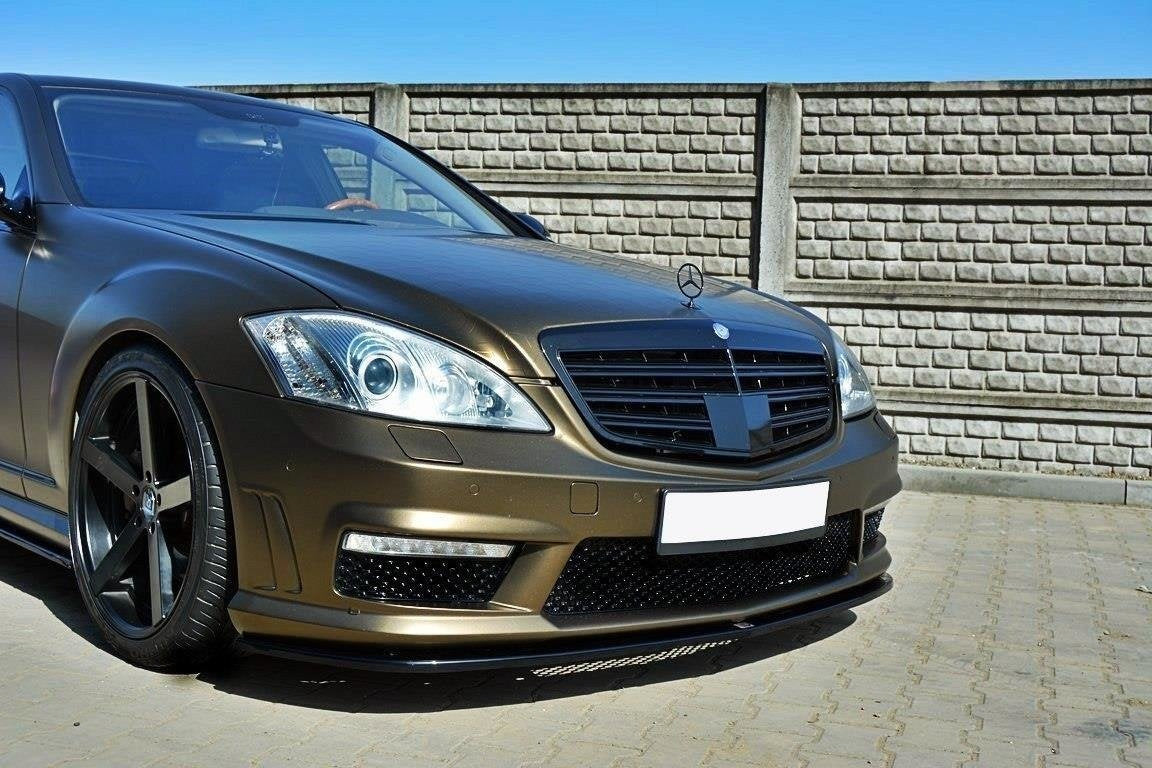 Prelungire splitter bara fata Mercedes S Class W221 AMG 2009-2013 v2 - Maxton Design