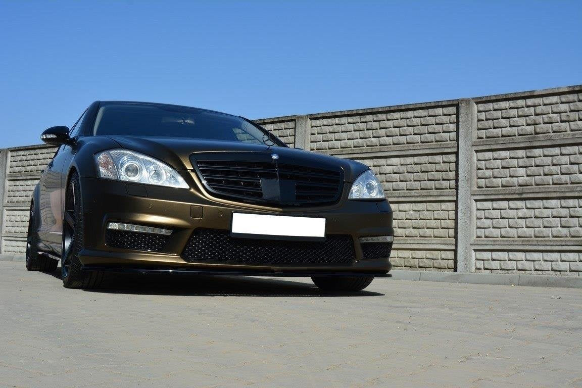 Prelungire splitter bara fata Mercedes S Class W221 AMG 2009-2013 v2 - Maxton Design