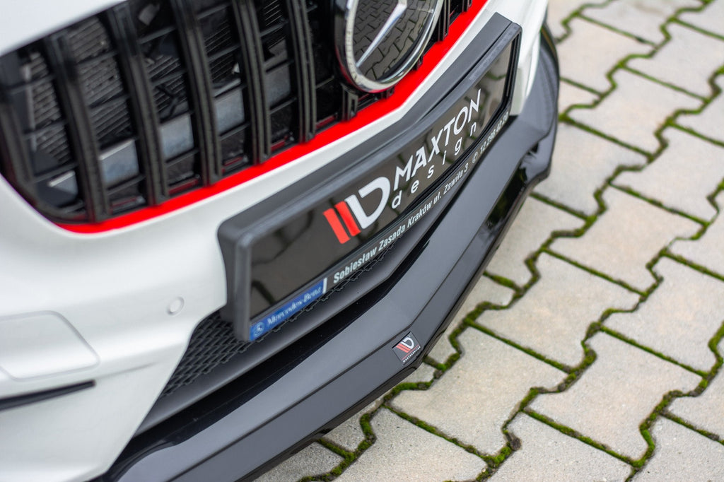 Prelungire splitter bara fata Mercedes A Class W176 A45 AMG 2013-2015 v4 - Maxton Design