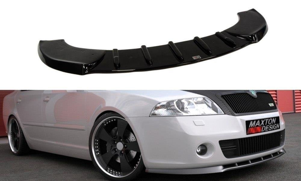 Prelungire splitter bara fata Skoda Octavia Mk2 RS 2005-2008 v5 - Maxton Design