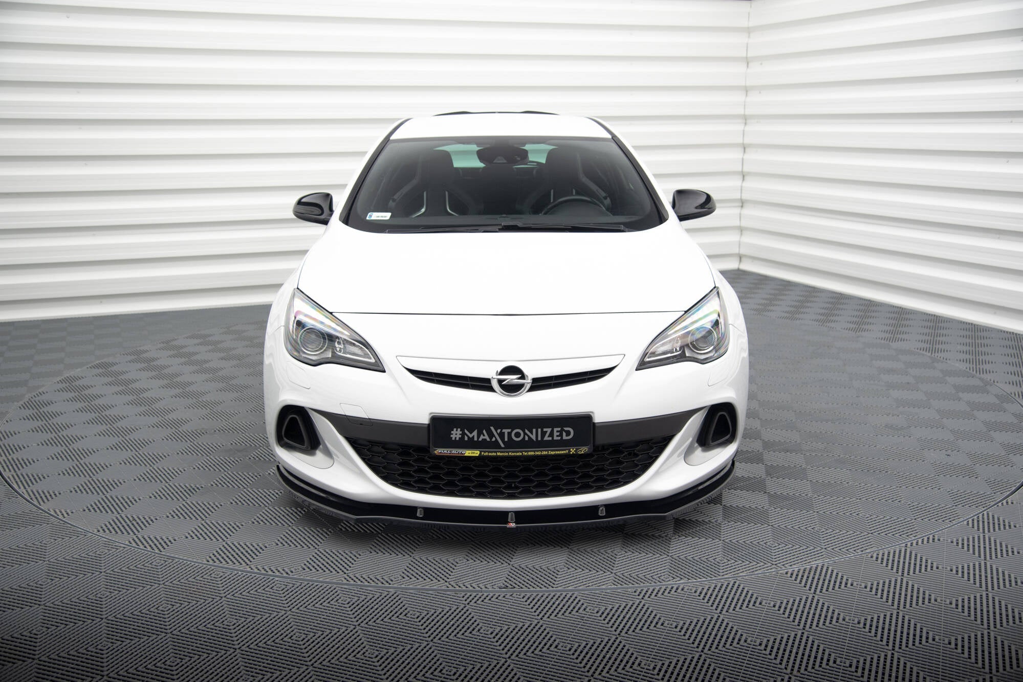 Prelungire splitter bara fata Opel Astra J OPC / VXR 2009-2015 v4 - Maxton Design