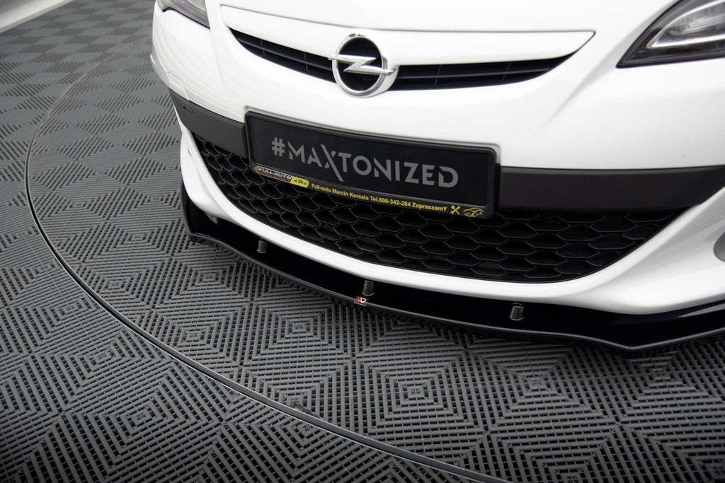 Prelungire splitter bara fata Opel Astra J OPC / VXR 2009-2015 v4 - Maxton Design