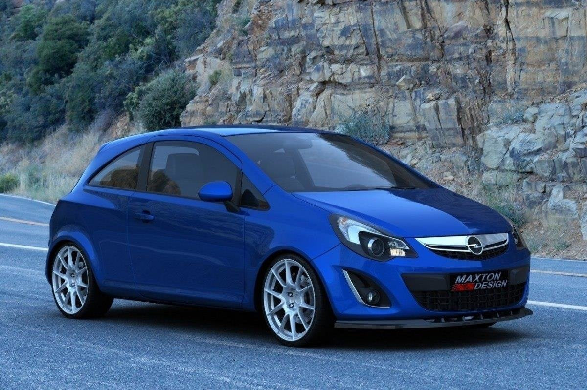 Prelungire splitter bara fata Opel Corsa D Mk4 Facelift 2011-2014 v2 - Maxton Design