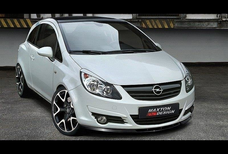 Prelungire splitter bara fata Opel Corsa D Mk4 2006-2011 v3 - Maxton Design