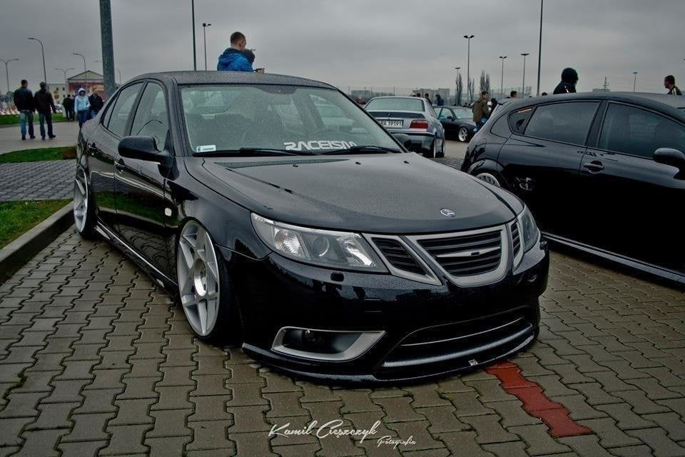 Prelungire splitter bara fata Saab 9-3 Turbo X 2007-2011 v1 - Maxton Design