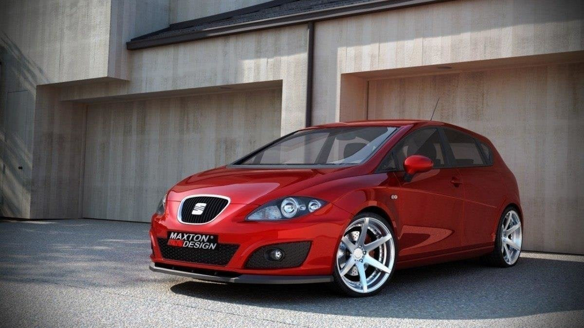Prelungire splitter bara fata Seat Leon 1P Mk2 Facelift 2009-2012 v3 - Maxton Design