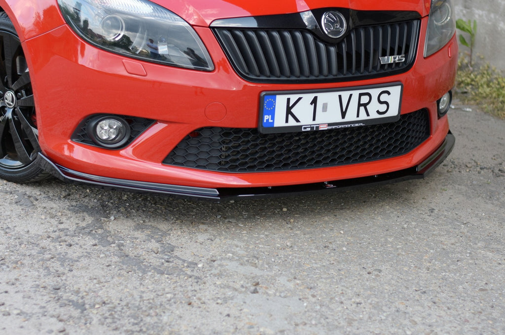 Prelungire splitter bara fata Skoda Fabia Mk2 RS 2007-2014 v1 - Maxton Design