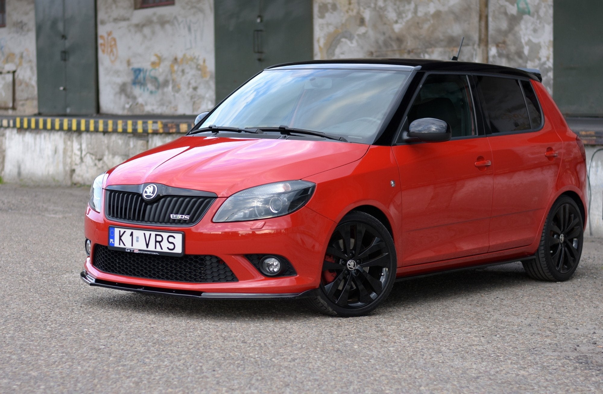 Prelungire splitter bara fata Skoda Fabia Mk2 RS 2007-2014 v1 - Maxton Design