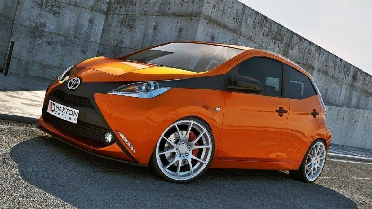 Prelungire splitter bara fata Toyota Aygo Mk2 2014- v2 - Maxton Design