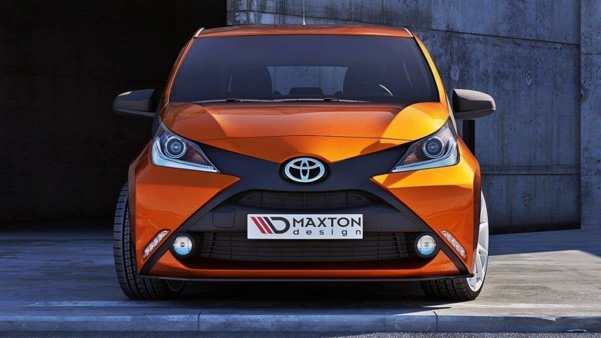 Prelungire splitter bara fata Toyota Aygo Mk2 2014- v2 - Maxton Design