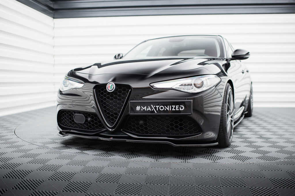 Prelungire splitter bara fata Alfa Romeo Giulia Veloce 2015- v1 - Maxton Design