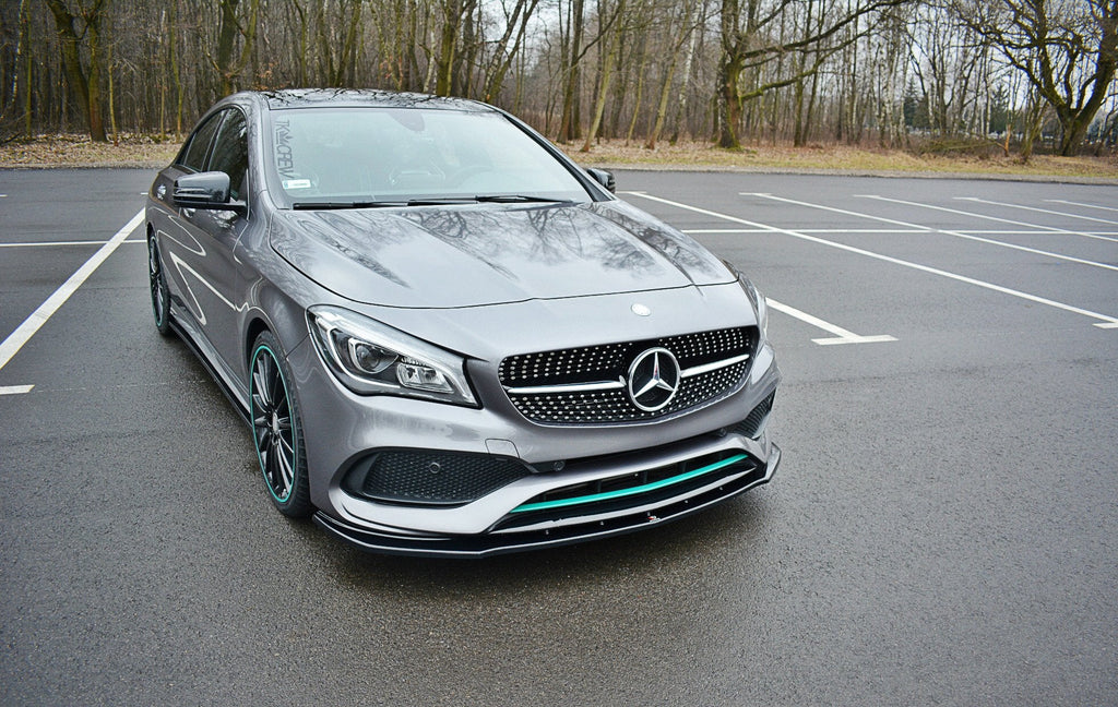 Prelungire splitter bara fata Mercedes CLA C117 Amg-Line Facelift 2017- v6 - Maxton Design