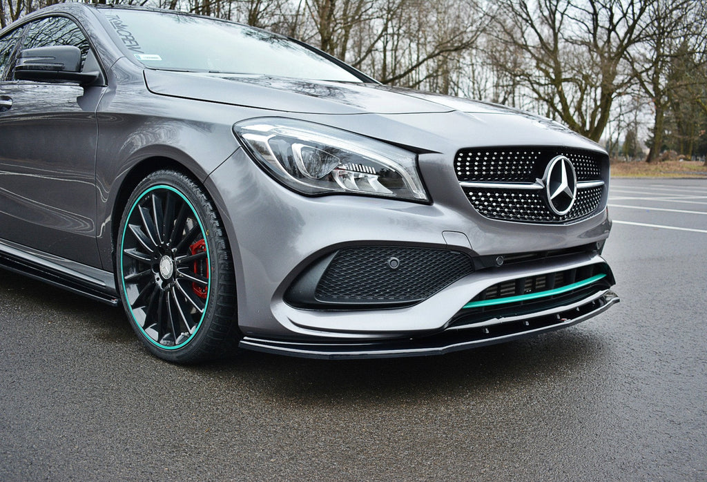Prelungire splitter bara fata Mercedes CLA C117 Amg-Line Facelift 2017- v6 - Maxton Design