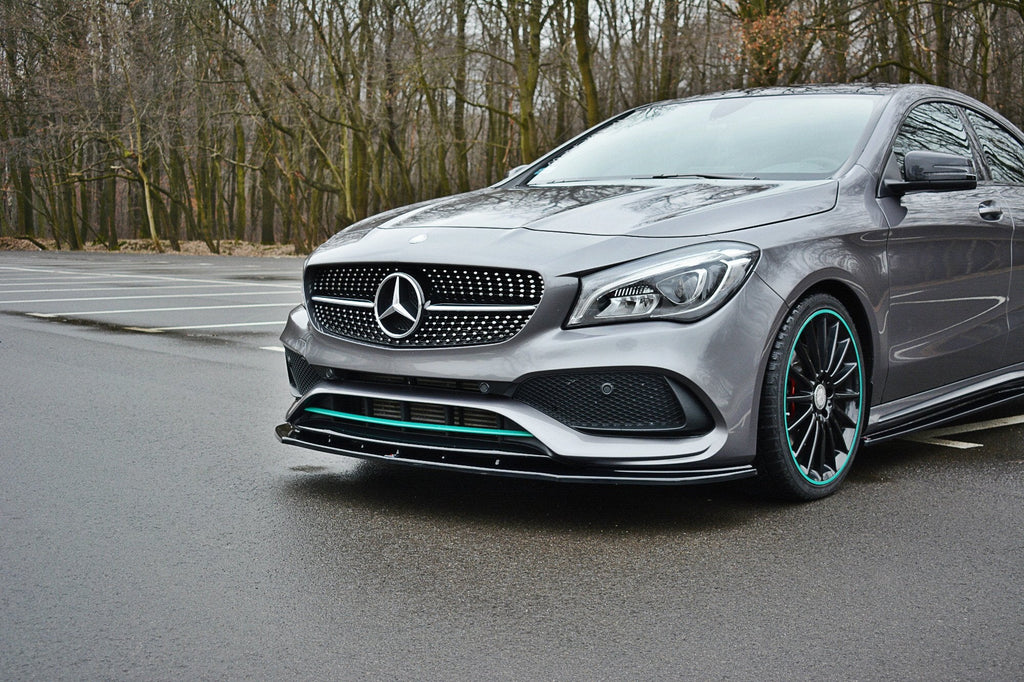 Prelungire splitter bara fata Mercedes CLA C117 Amg-Line Facelift 2017- v6 - Maxton Design