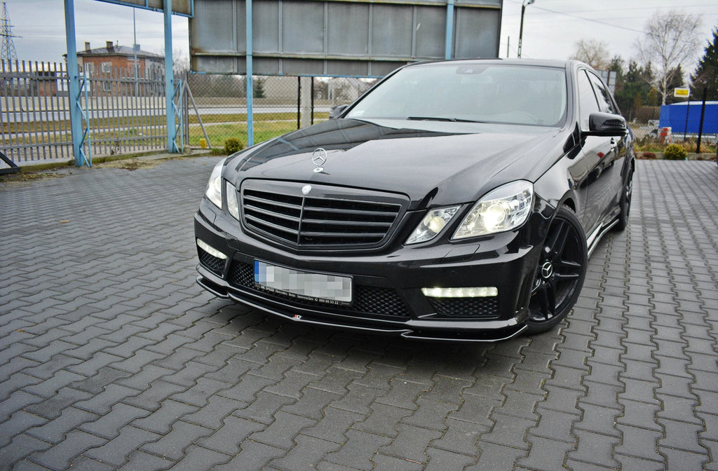Prelungire splitter bara fata Mercedes E Class W212 E63 AMG 2009-2012 v2 - Maxton Design