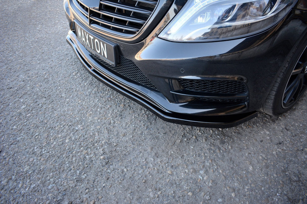 Prelungire splitter bara fata Mercedes S Class W222 Amg-Line 2013-2017 v1 - Maxton Design