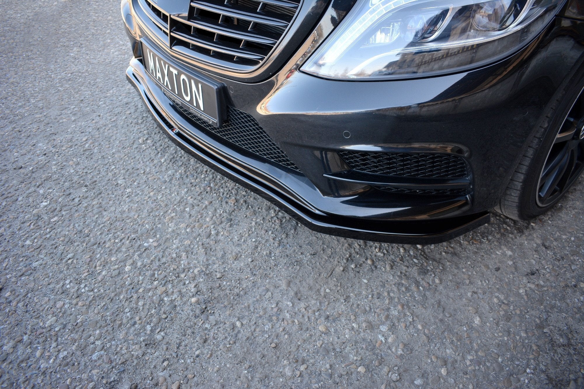 Prelungire splitter bara fata Mercedes S Class W222 Amg-Line 2013-2017 v1 - Maxton Design