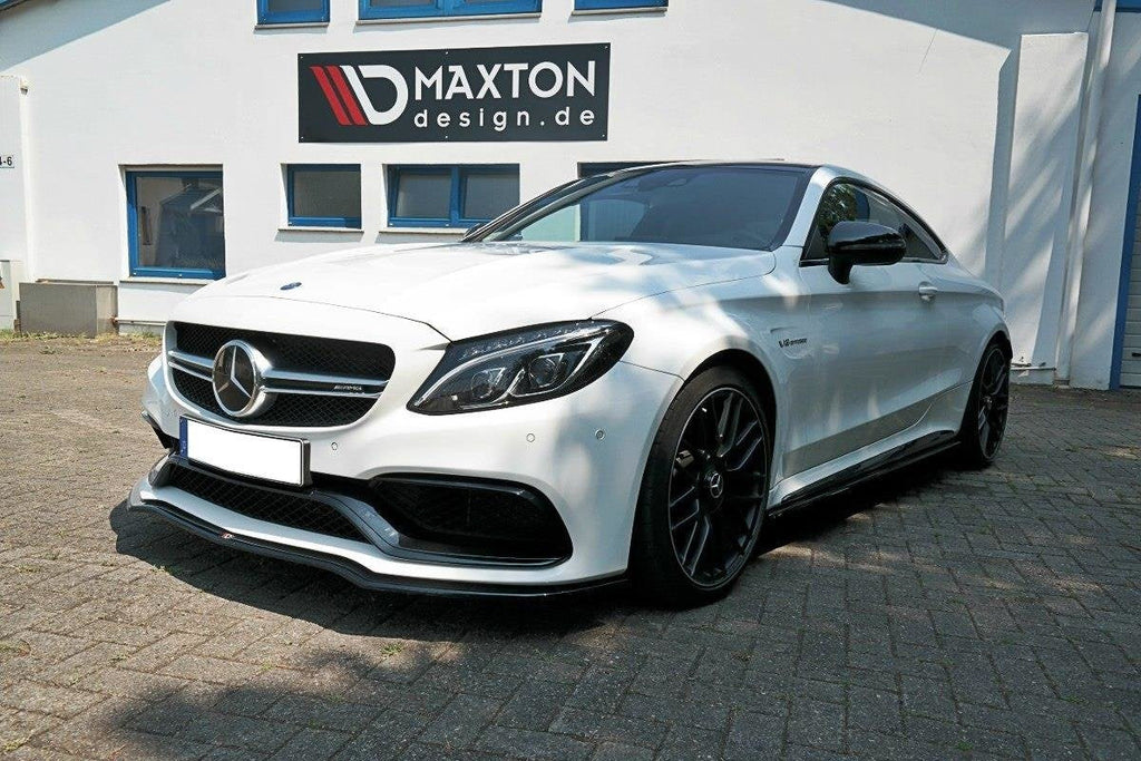 Prelungire splitter bara fata Mercedes C Class C205 63AMG Coupe 2016-2018 v1 - Maxton Design