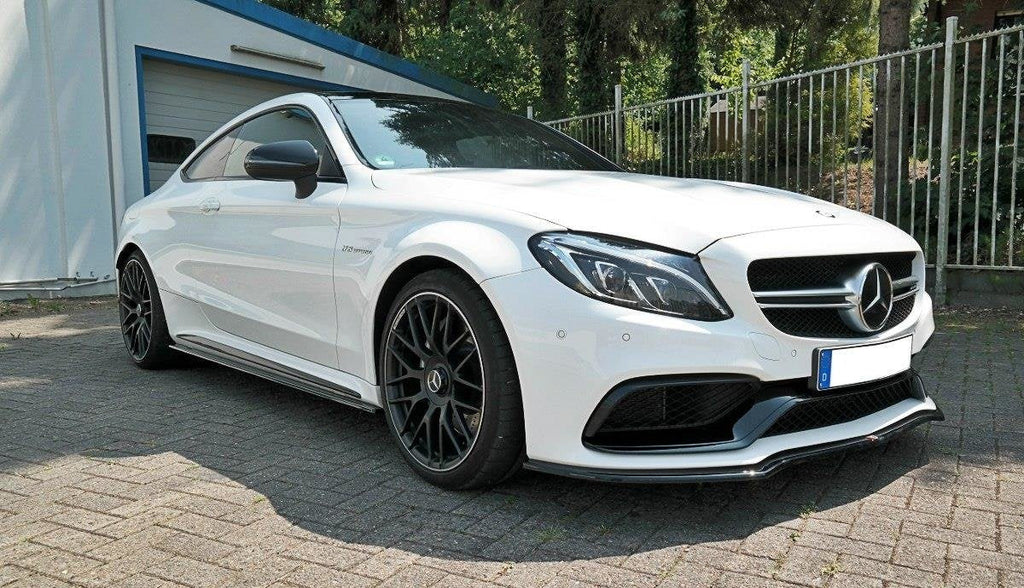 Prelungire splitter bara fata Mercedes C Class C205 63AMG Coupe 2016-2018 v1 - Maxton Design