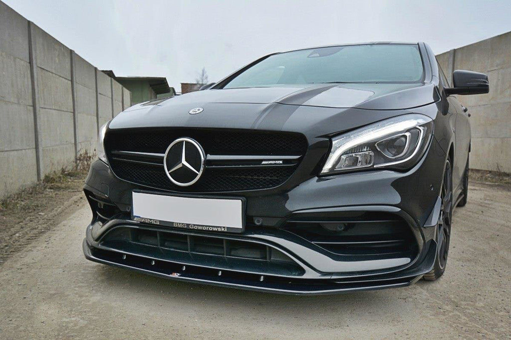 Prelungire splitter bara fata Mercedes CLA A45 AMG C117 Facelift 2017- v4 - Maxton Design